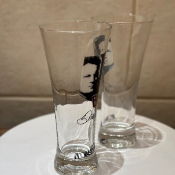Nascar 88 Dale Jr Beer Glasses with Dale Earnhardt Jr face set of 2 - Picture 3 of 6